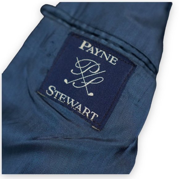 Payne Stewart  100% Cashmere Blazer Mens 46 - 47 inch chest Navy Blue two button - Picture 10 of 15
